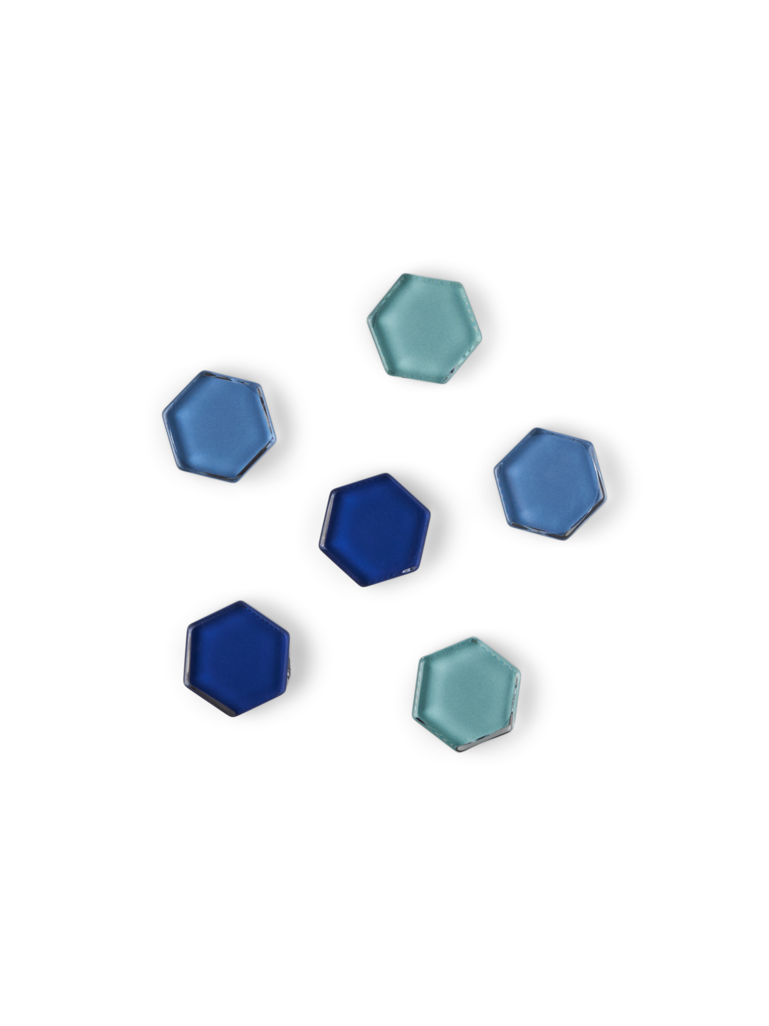Magneter | Glas. 6 stk. | Multi