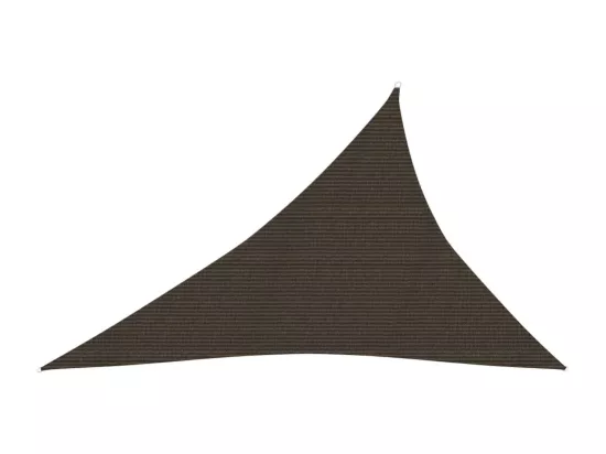 Voile d'ombrage 160 g/m² Marron 3x4x5 m PEHD