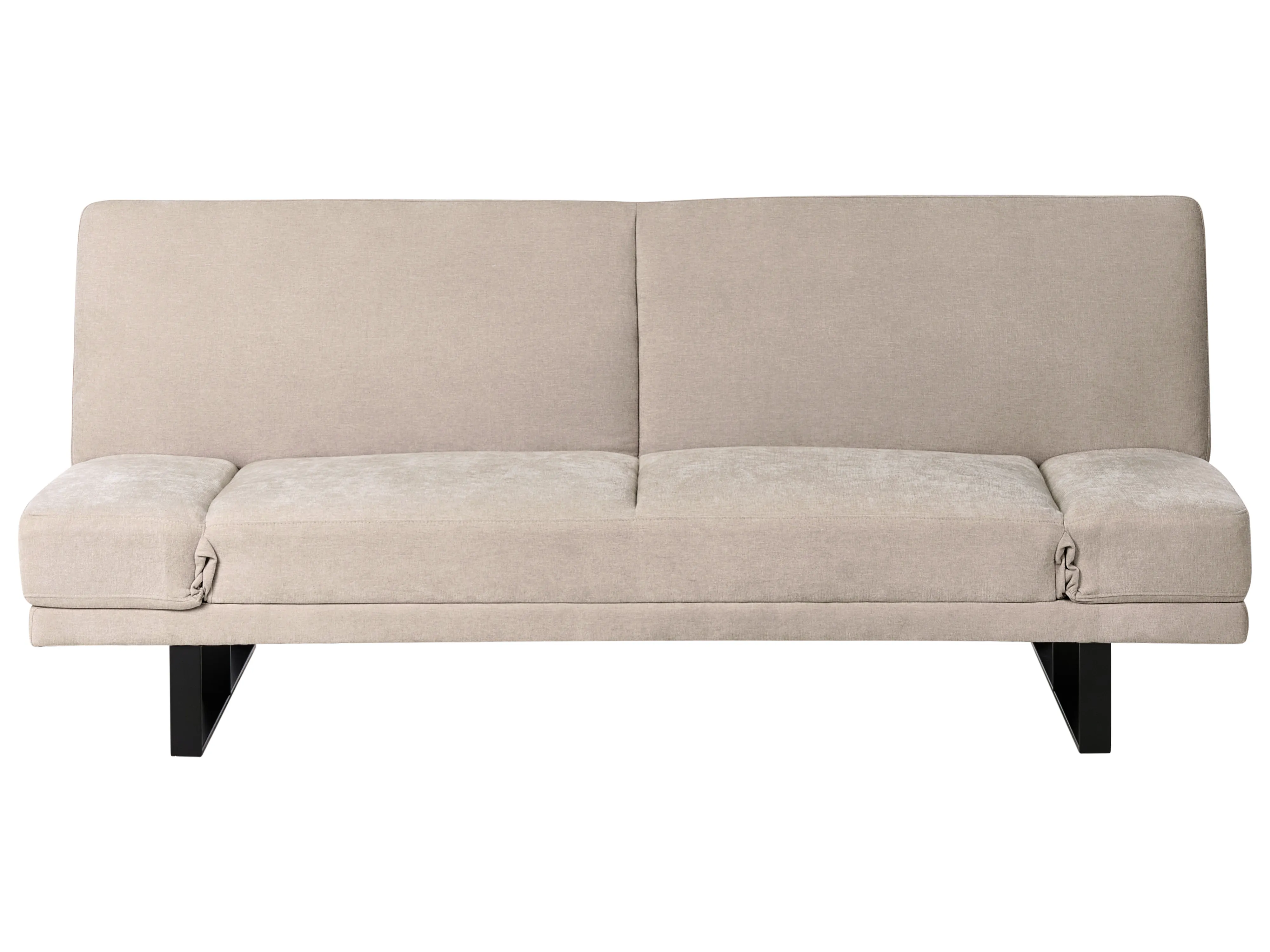 Slaapbank 2-zits YORK Chenille Lichtbeige