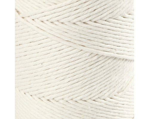 Macramé garen 2 mm, wit, enkele draad