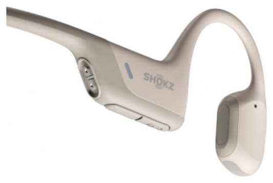 Casque Bluetooth à conduction osseuse Shokz OpenRun Pro Beige