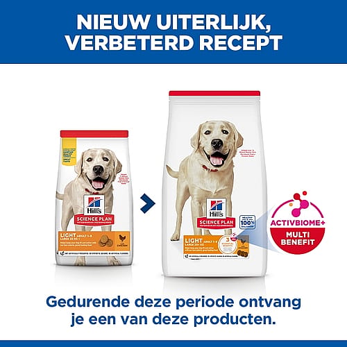 Hill's Science Plan Light Large Breed Adult Hondenvoer Kip