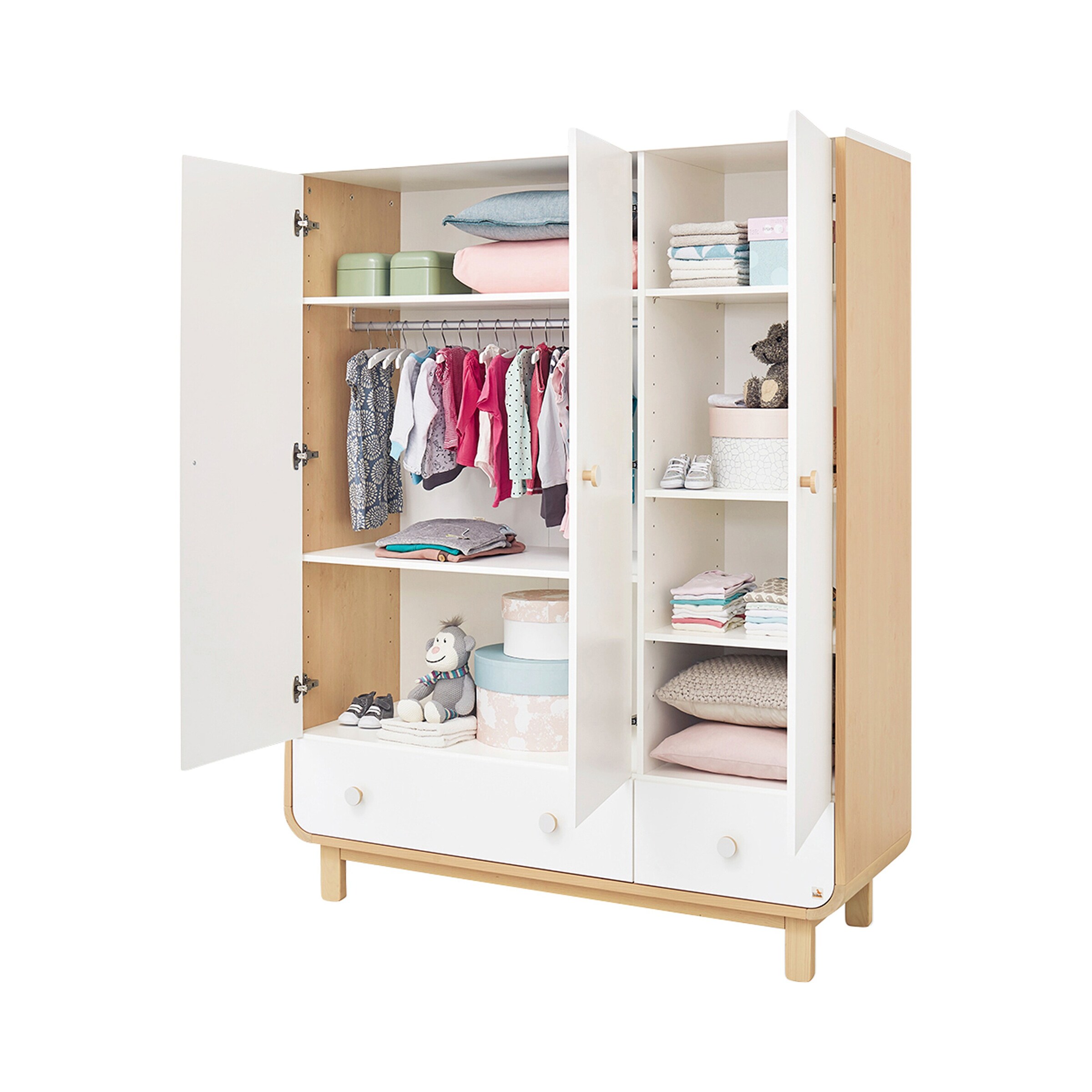Pinolino 3-tlg. Babyzimmer Round breit groß