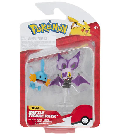 Pokémon Figuren - 2er-Pack - Battle Figure - Noibat/Mudkip