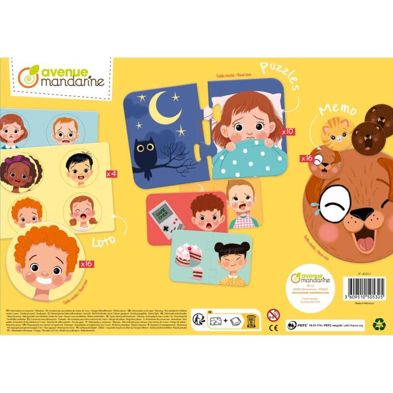 Coffret éducatif, Les Emotions - Multicolore