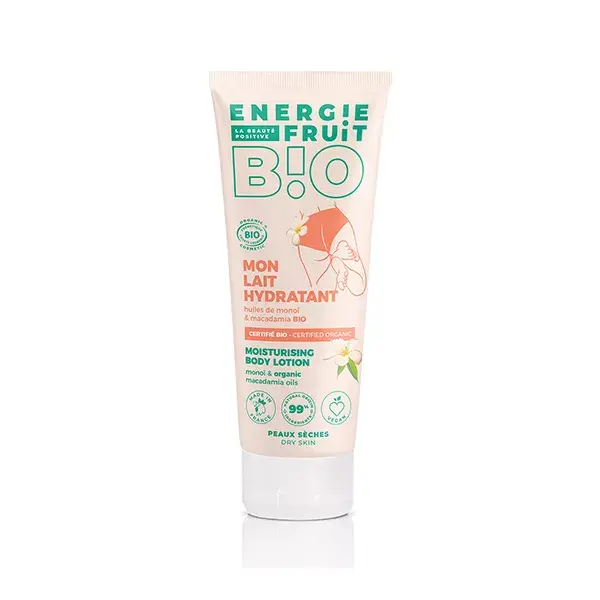 Loção Corporal Energie Fruit para Pele Seca com Óleos Orgânicos de Monoi e Macadâmia 200ml
