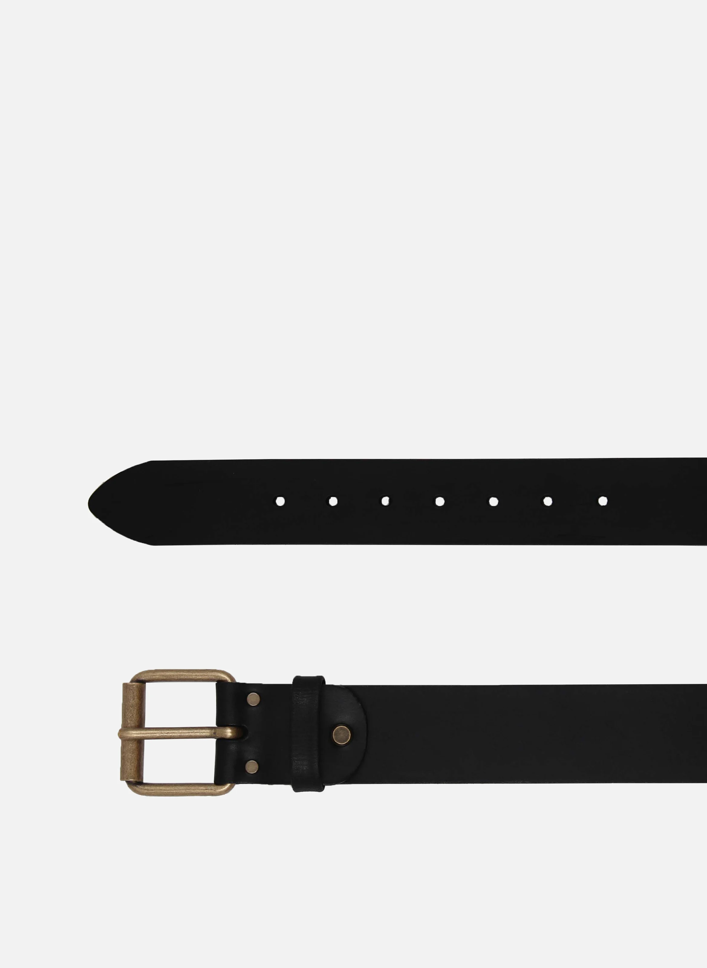 Ceinture week-end cuir lisse | Noir
