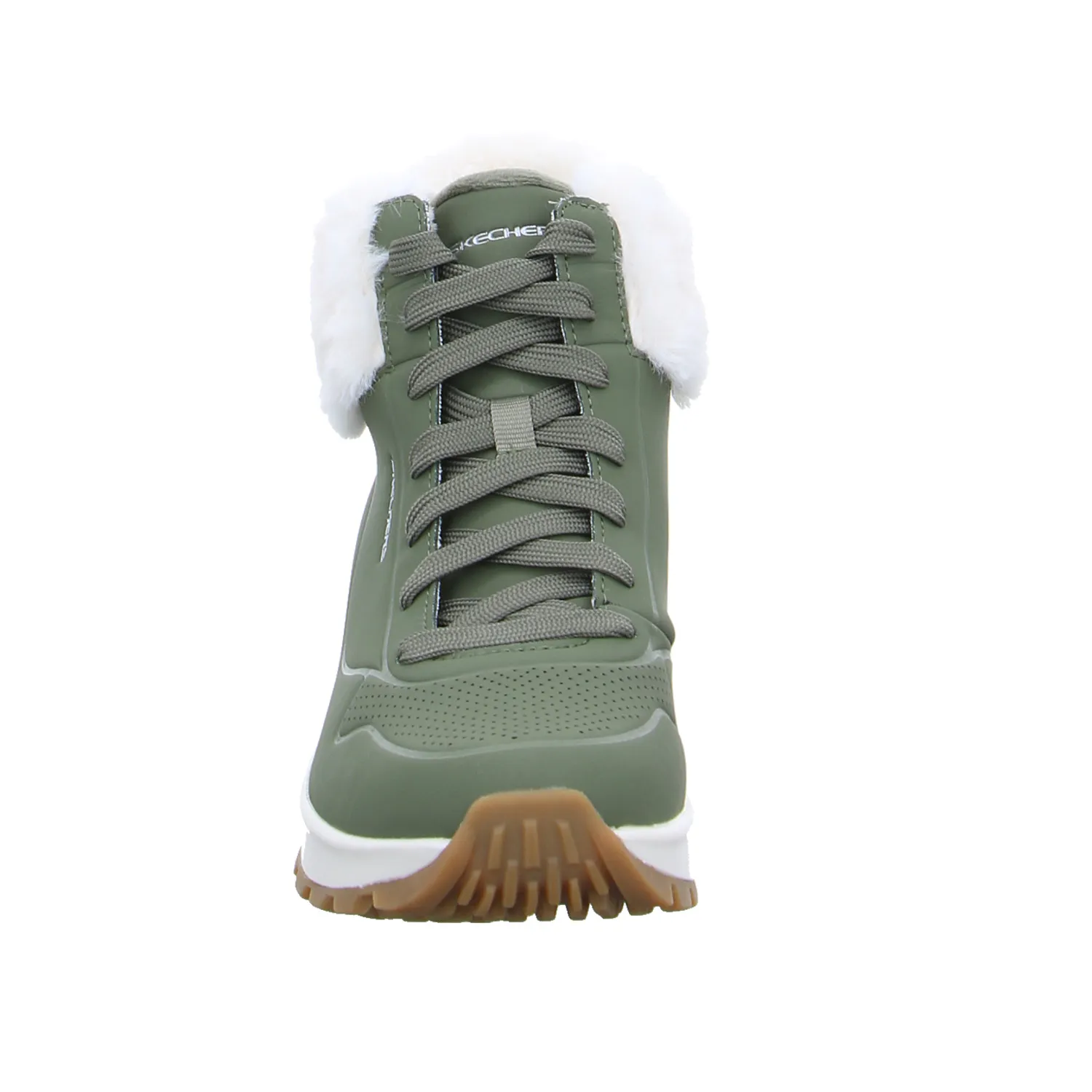 SKECHERS Boot Olive Lederimitat