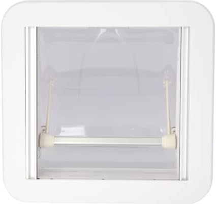 BERGER Dachhaube M 40x40 Transparent │Dachluke für Wohnwagen Wohnmobil Camper mit Zwangsbelüftung │Dachfenster Wohnwagenfenster für Campervan Ausbau Van Fenster Camping
