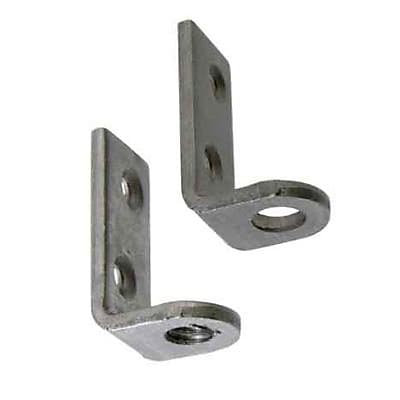 4 équerres taraudées Acier L. 35 x l. 16 x P. 22 mm