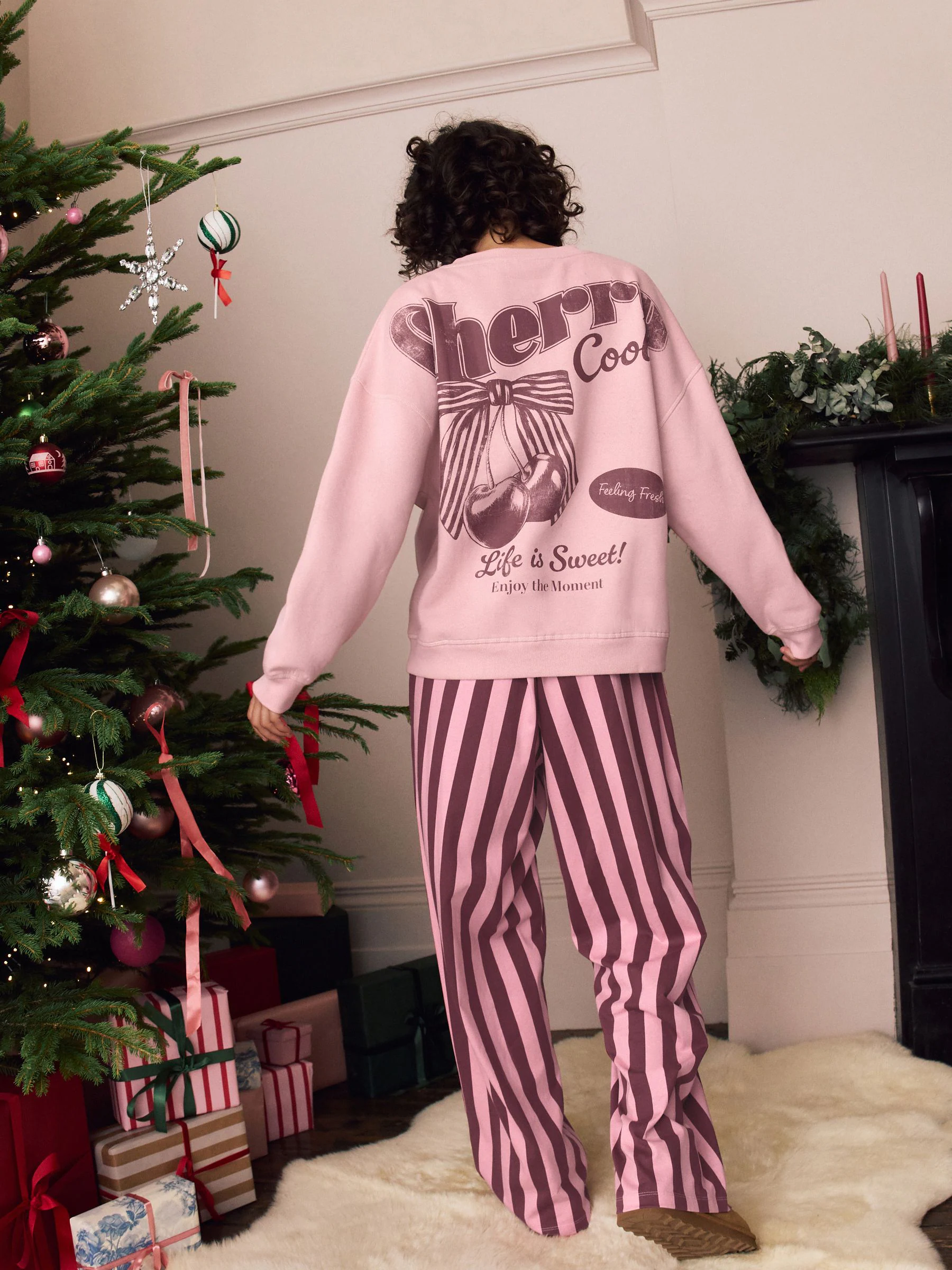 Roze kers - Sweatshirt-pyjama's