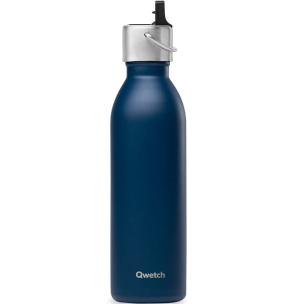 Bouteille isotherme QWETCH INSULATED STAINLESS STEEL BOTTLE SPORT LID ACTIVE 600 ML MATT NAVY BLUE