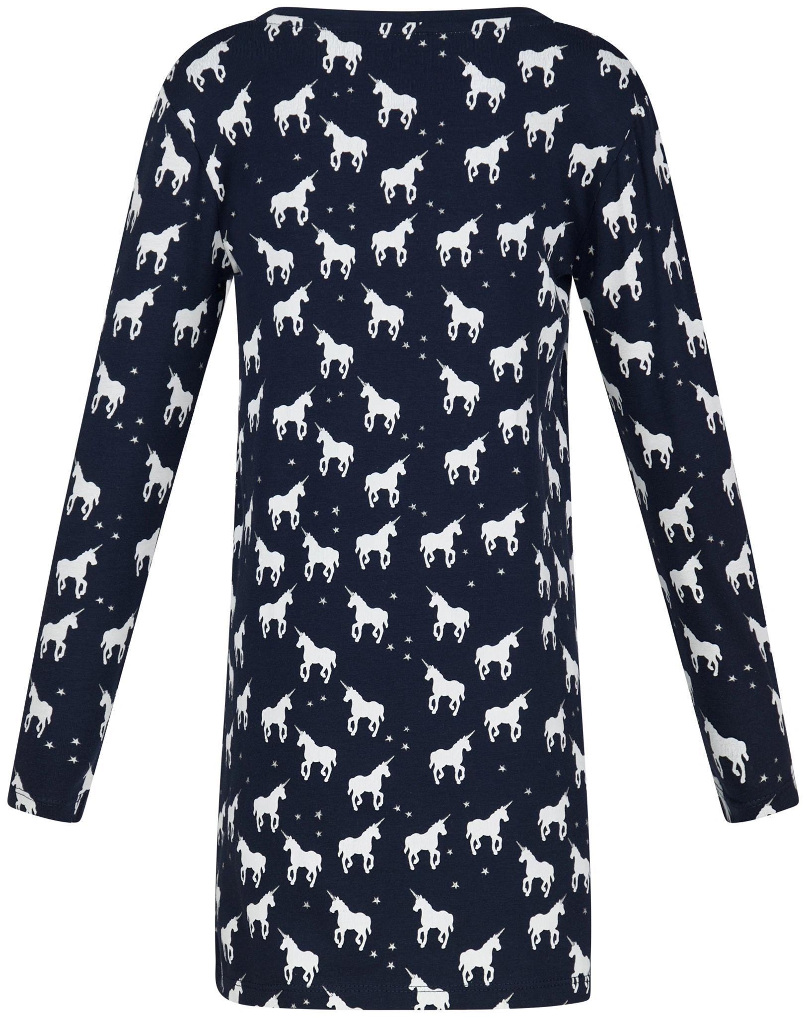 Langarmkleid UNICORN AOP in navy