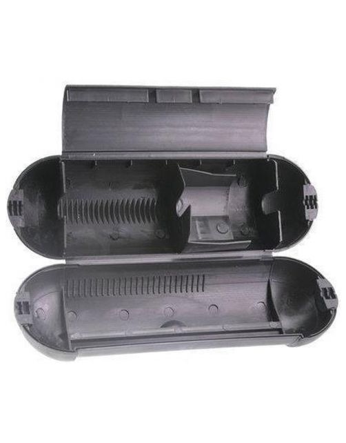 Exin Verlengsnoerverbinder - Stekkersafe - Elektra - 210x70 mm Zwart 1 stuk