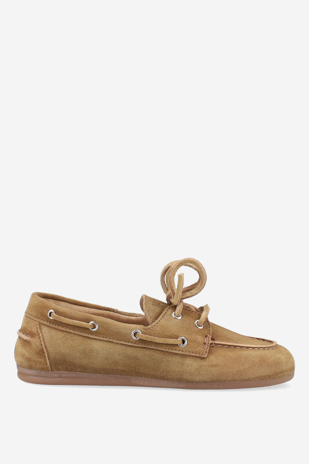 Brushed suede boat loafers