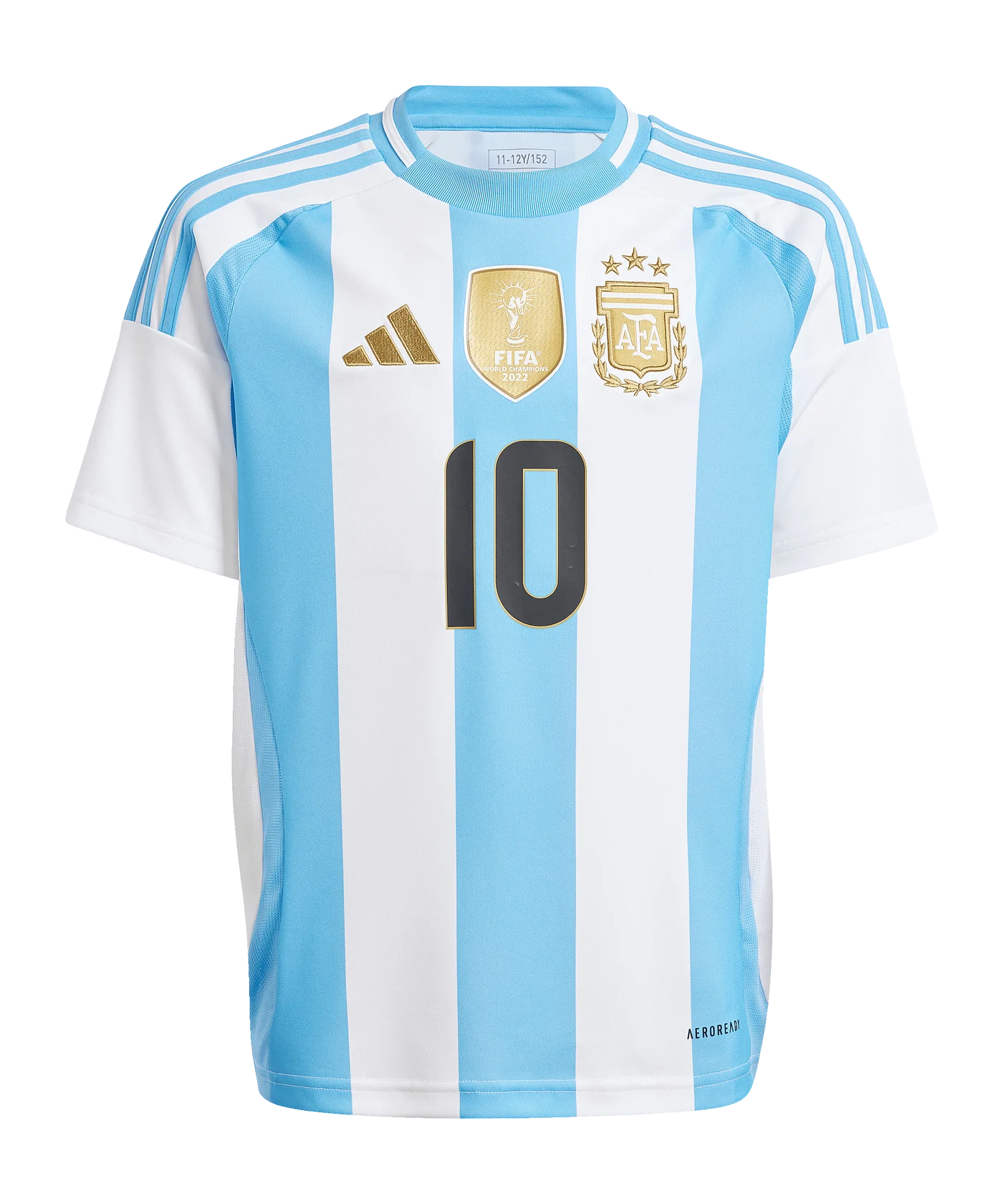 adidas Argentinien Trikot Home Copa America 2024 Messi Kids Weiss