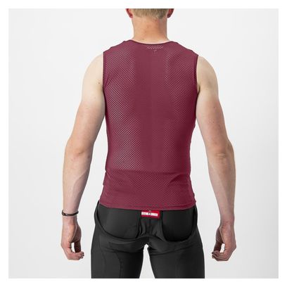 Maillot De Corps Sans Manches Castelli Pro Mesh 2.0 Bordeaux