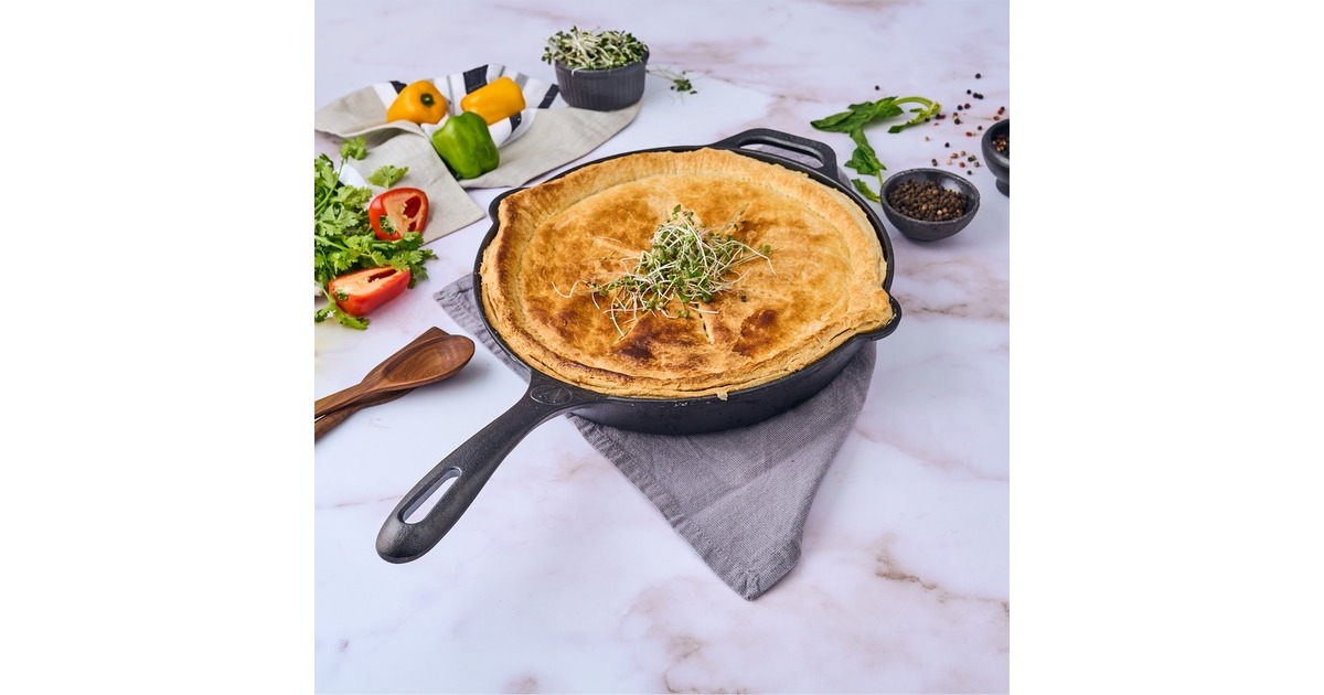 VictoriaSkillet 30 cm, Seasoned bak-/braadpan  (Zwart, Color packaging)