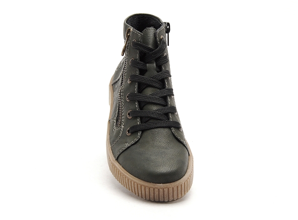 Rieker boots bottine plates femme m6434 kaki