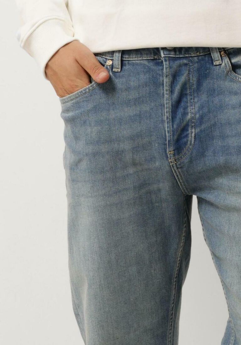 SCOTCH & SODA blauwe scotch & soda straight leg jeans the drop tapered jeans