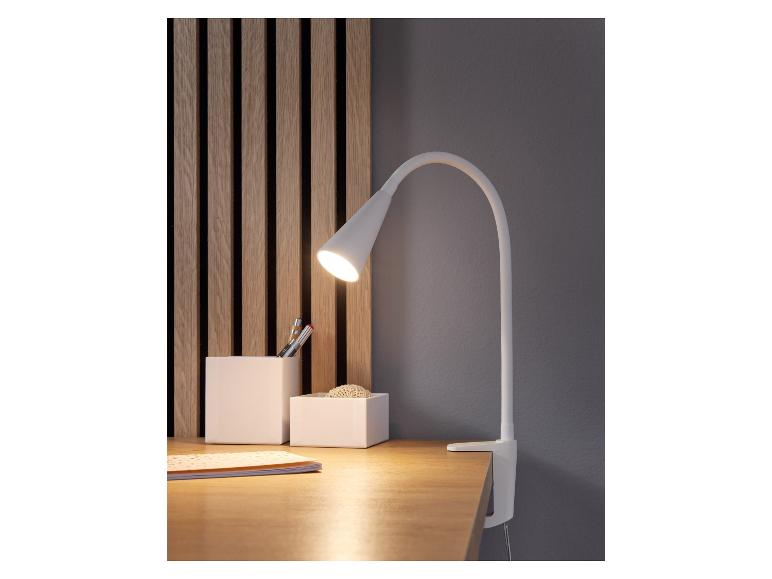 LED-klemlamp met flexibele metalen hals