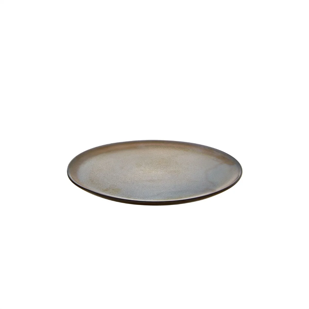 RAW  Dessert tallerken, brun metallic - 20 cm.