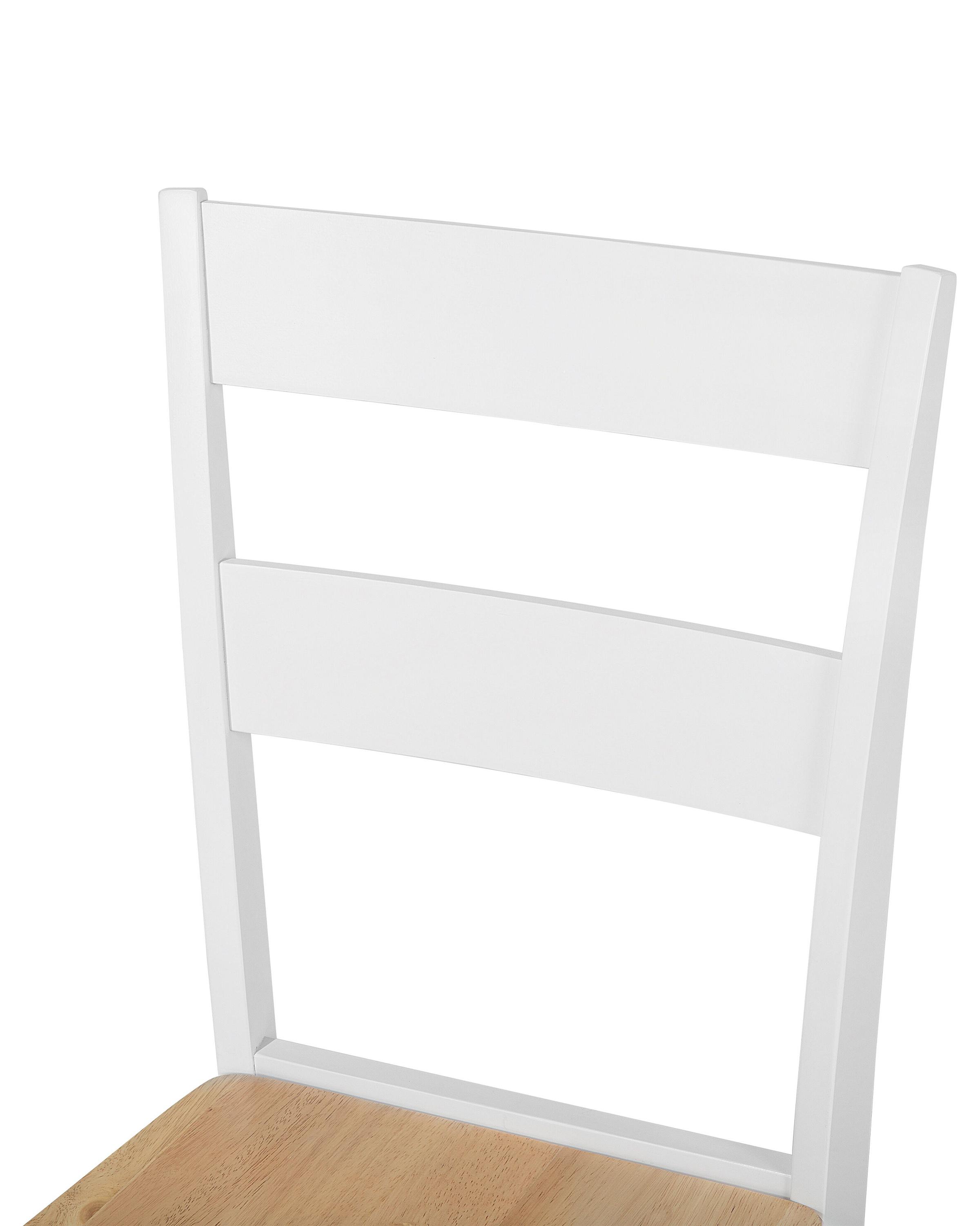 Set van 2 eetkamerstoelen GEORGIA Hout Wit