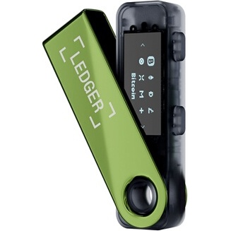 Cryptowallet Ledger Nano S Plus Vert patine