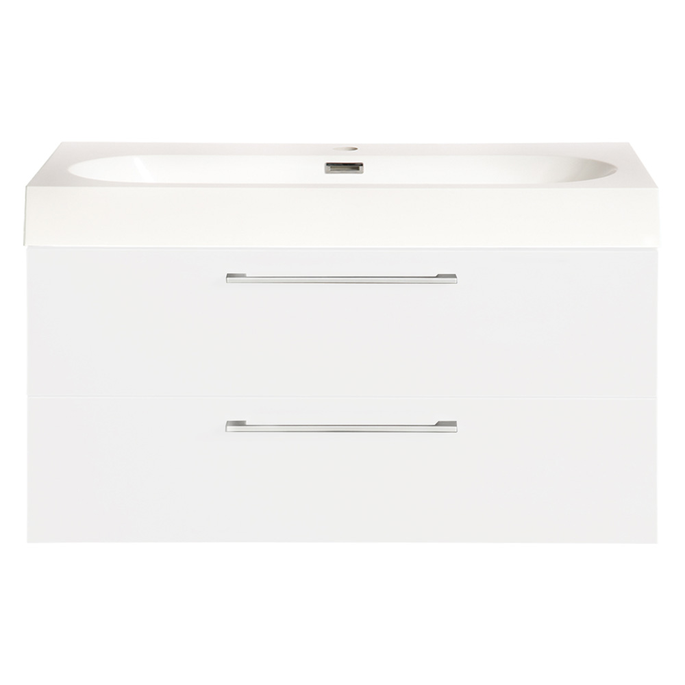 Differnz Somero badmeubelset 80cm hoogglans wit