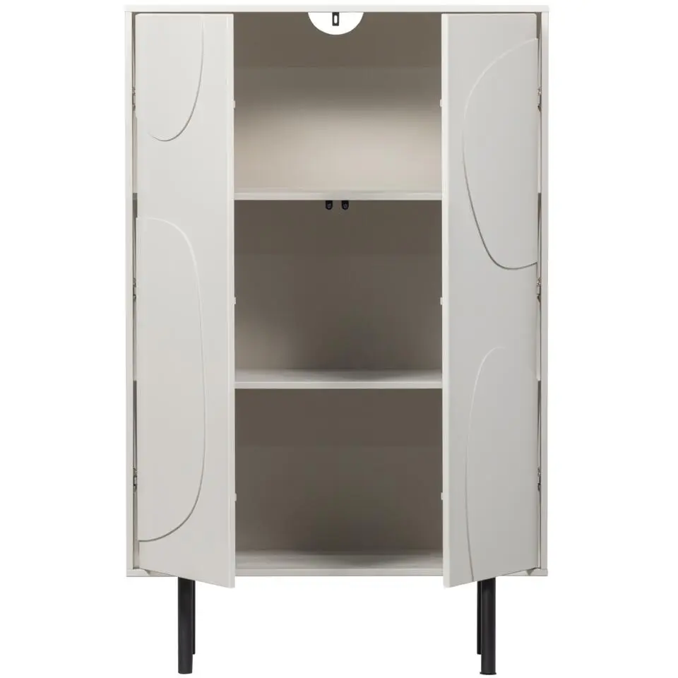 WOOOD Cadiz Opbergkast - Grenen - Mist - 135x85x40