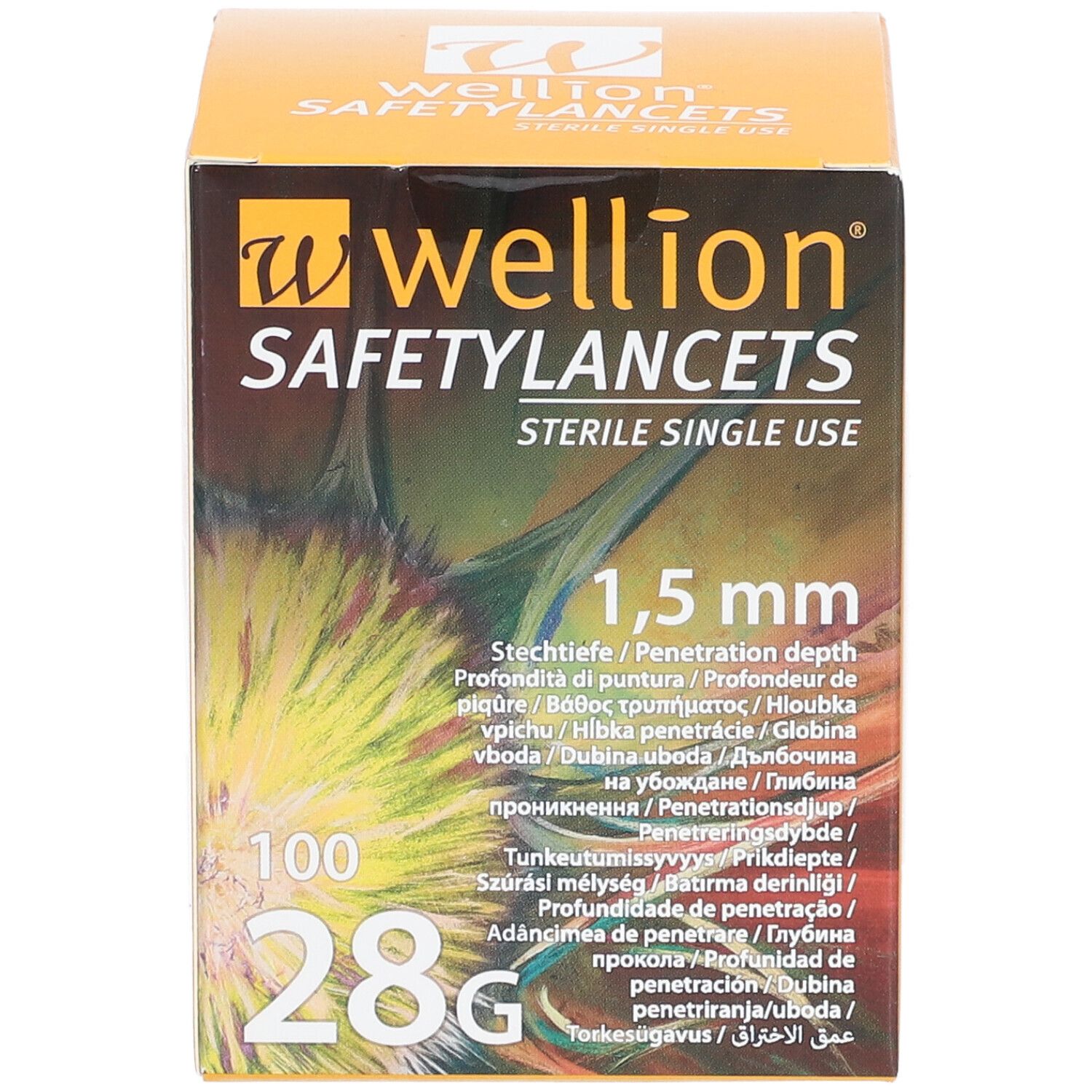 Wellion Safetylancets 28 G 1,5 mm