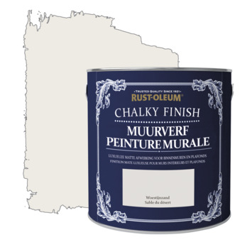 Rust-oleum chalky finish muurverf krijtmat woestijnzand 2,5 liter