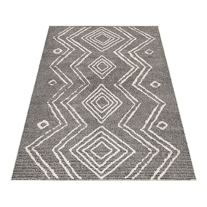 Berber vloerkleed - Thama Raviel Zwart | Bohemian look!