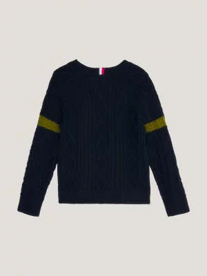 Suéter Hilfiger Monotype Cable Knit Archive