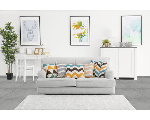 Porseleinen steengoed wand- en vloertegel HOMEtek antraciet mat 60 x 60 cm