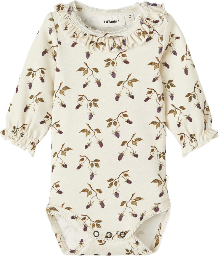 Lil' Atelier NBFGAYA LS SLIM BODY AUG LIL Turtledove/berry