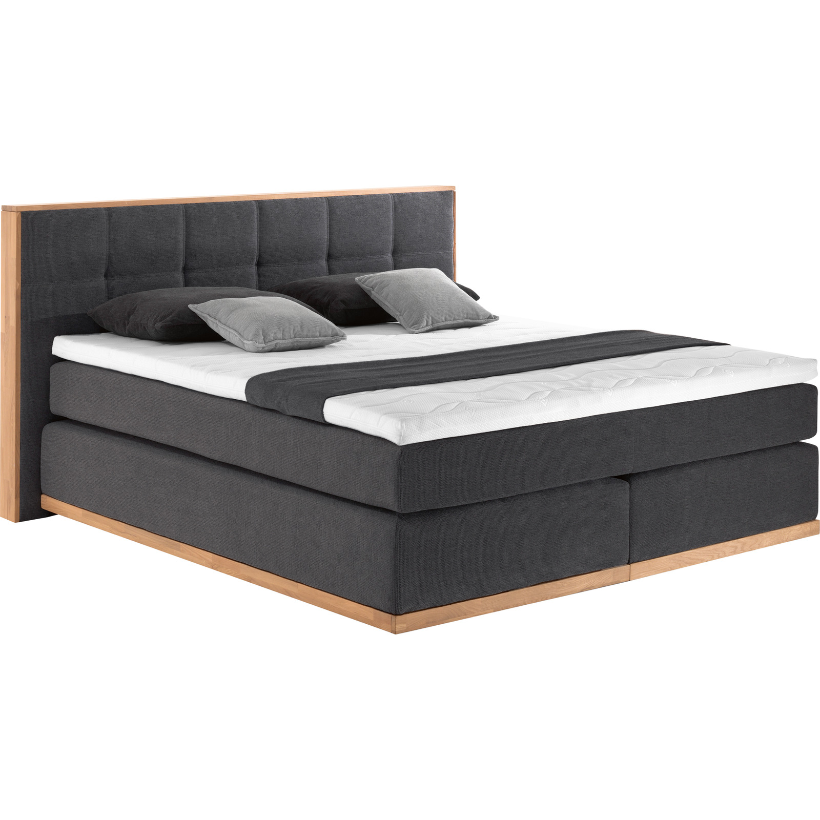 Boxspringbett Leonie 160 x 200 cm, schwarz