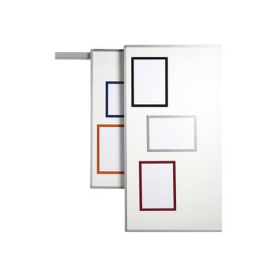 Durable Duraframe Magnetic - 5 Cadres d'affichage magnétiques - A4 - noir - pour surfaces métalliques