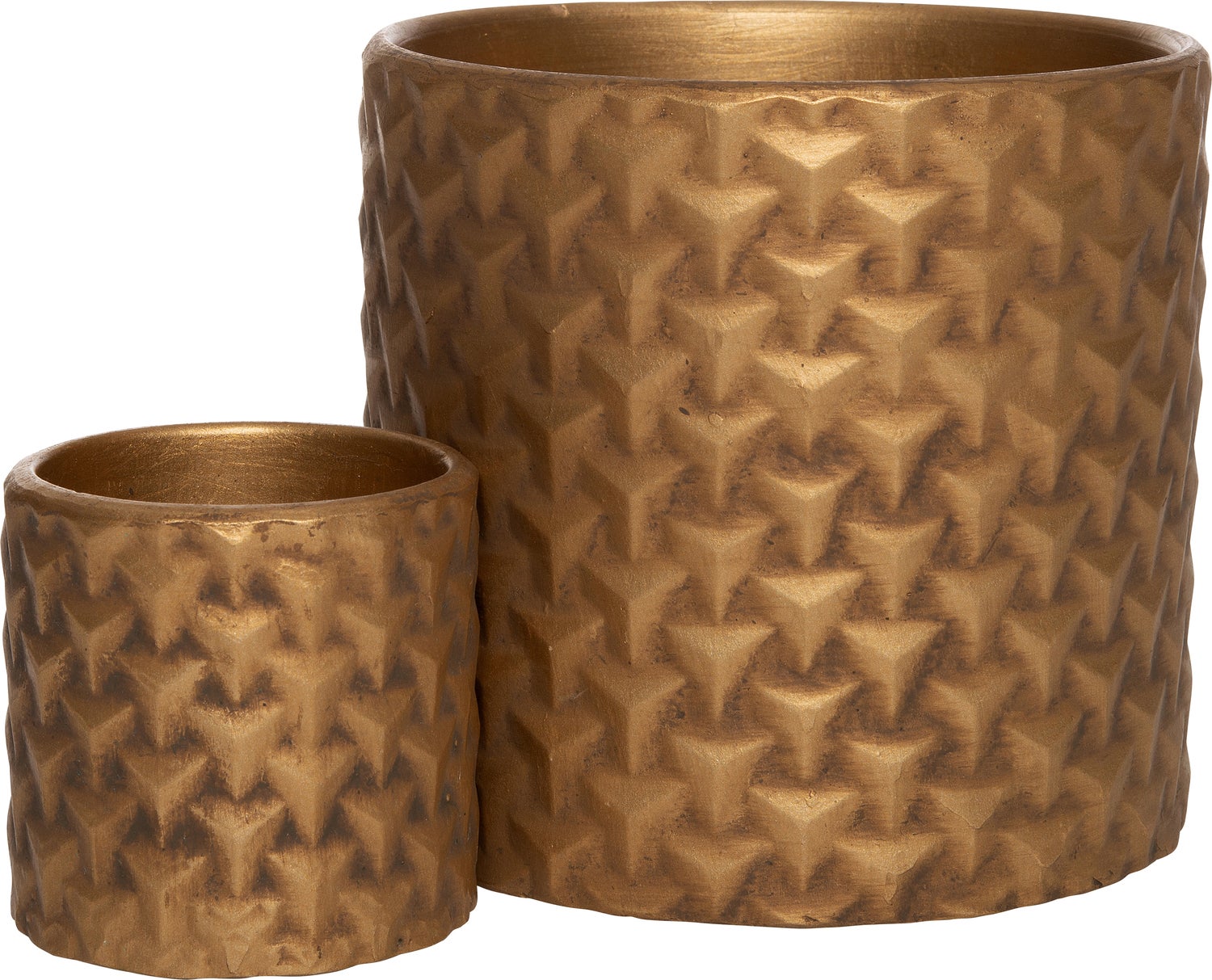 Intratuin bloempot Nova goud D 7 H 6,5 cm