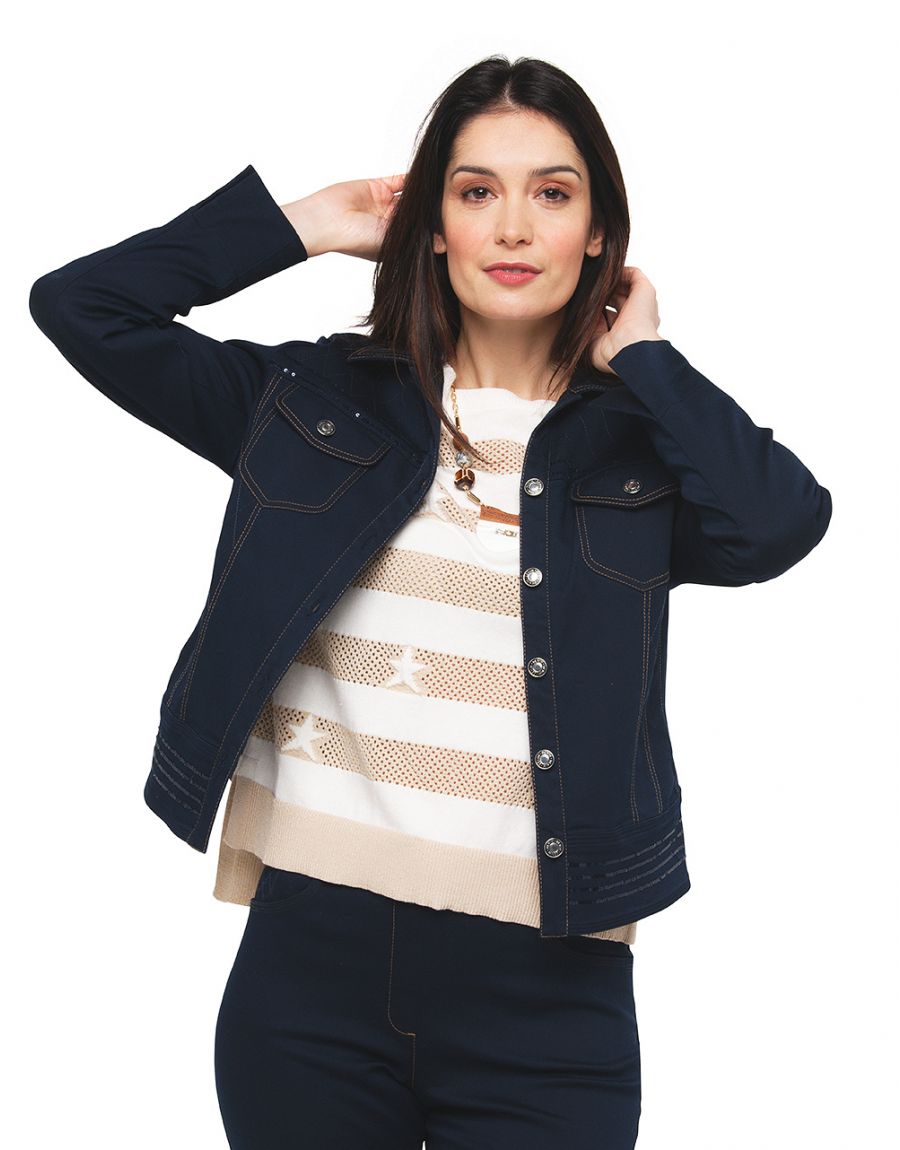 Veste bleu denim