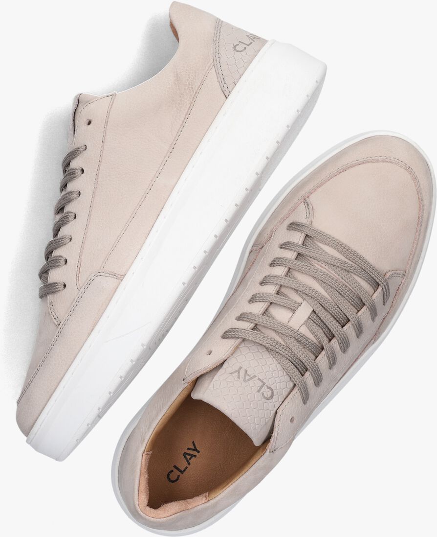 CLAY grijze clay lage sneakers enzo