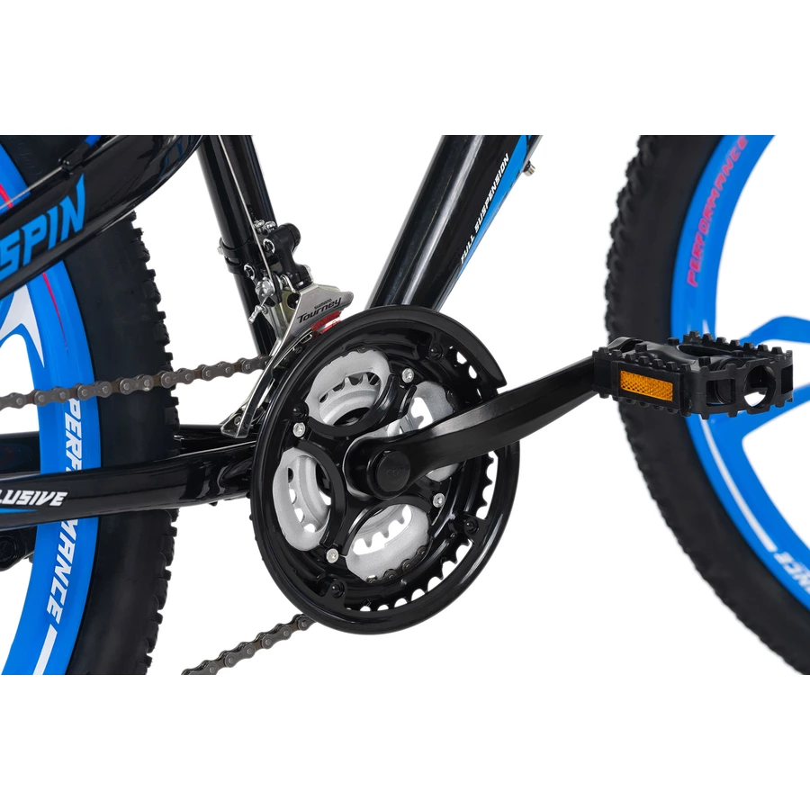 KS Cycling Mountainbike Fully 26 Zoll Topspin schwarz-blau