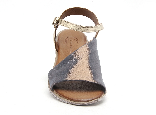 Lune et l autre nu pieds plats femme sandra bleu