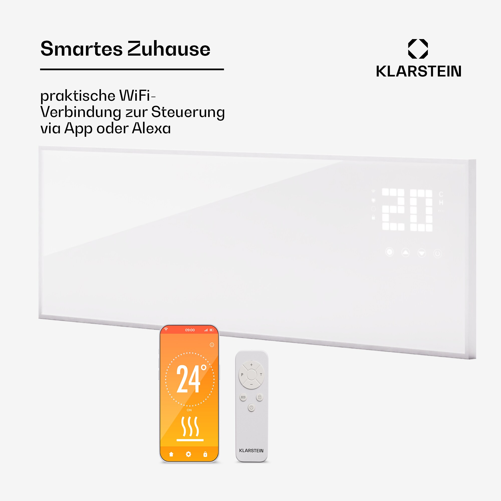 Wonderwall Smart Bornholm Infrarotheizung 100x30cm App 320W