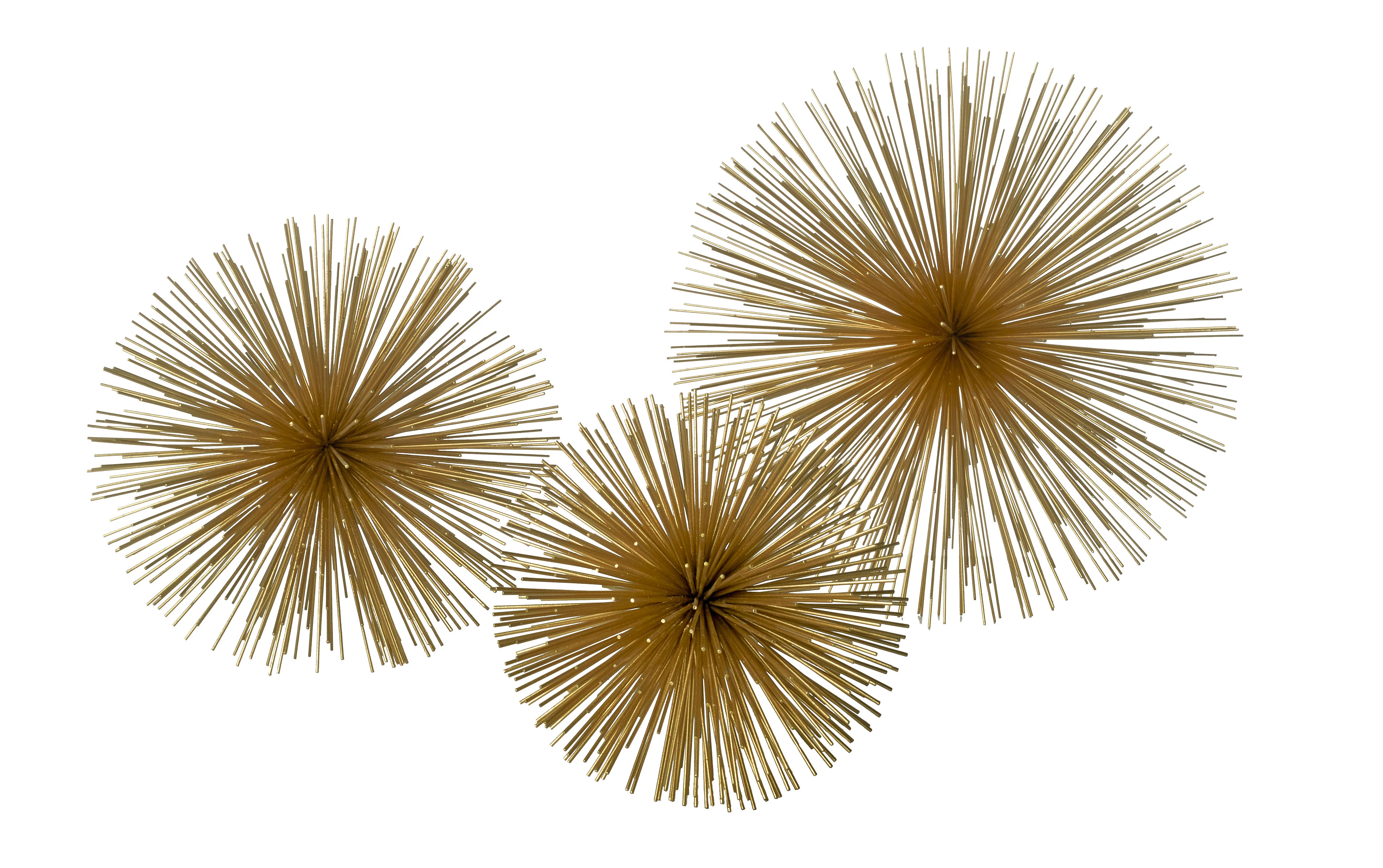 PRICKLE BRASS LARGE - Décoration métal | Doré