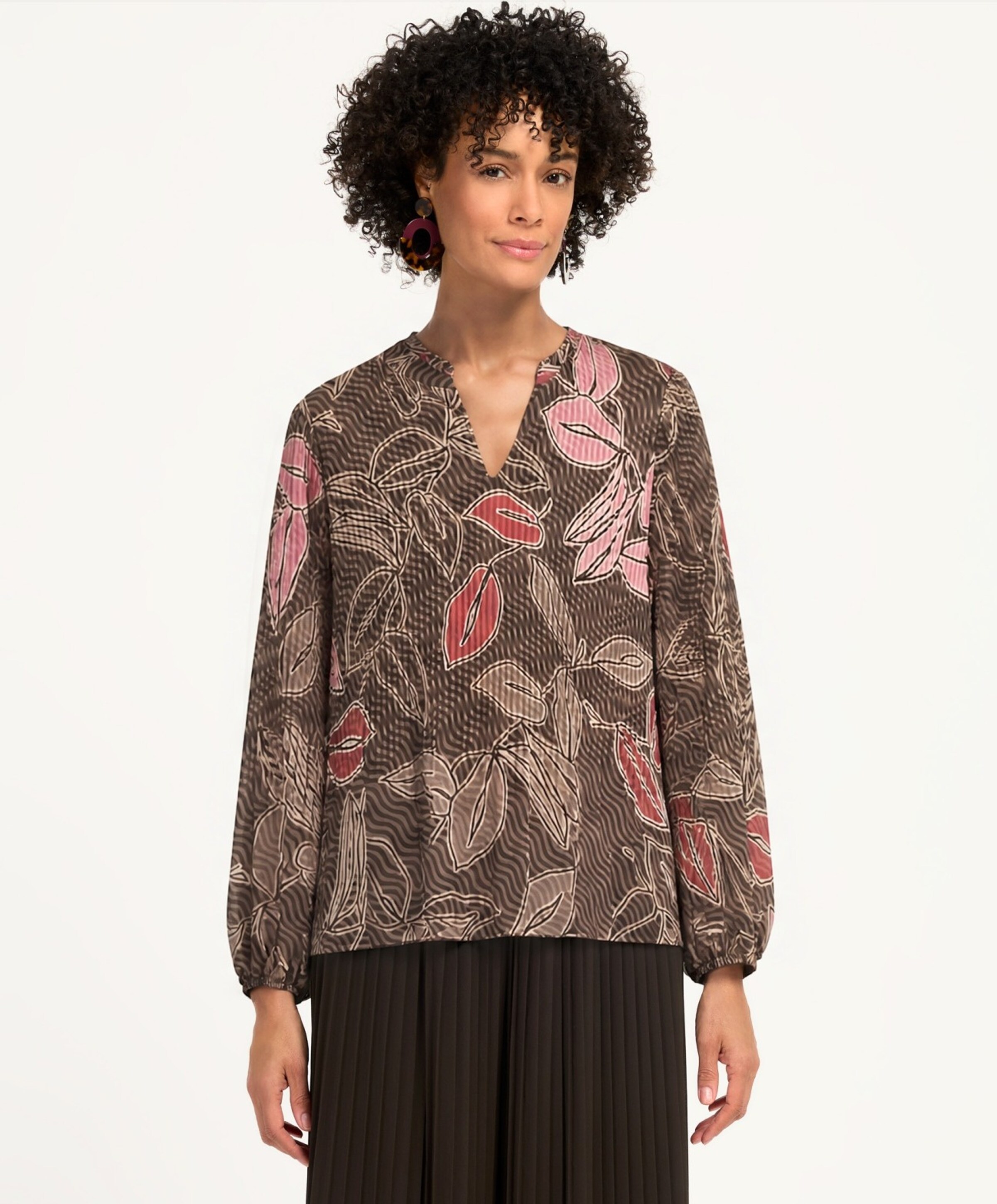 Bianca Dames blouse bruin