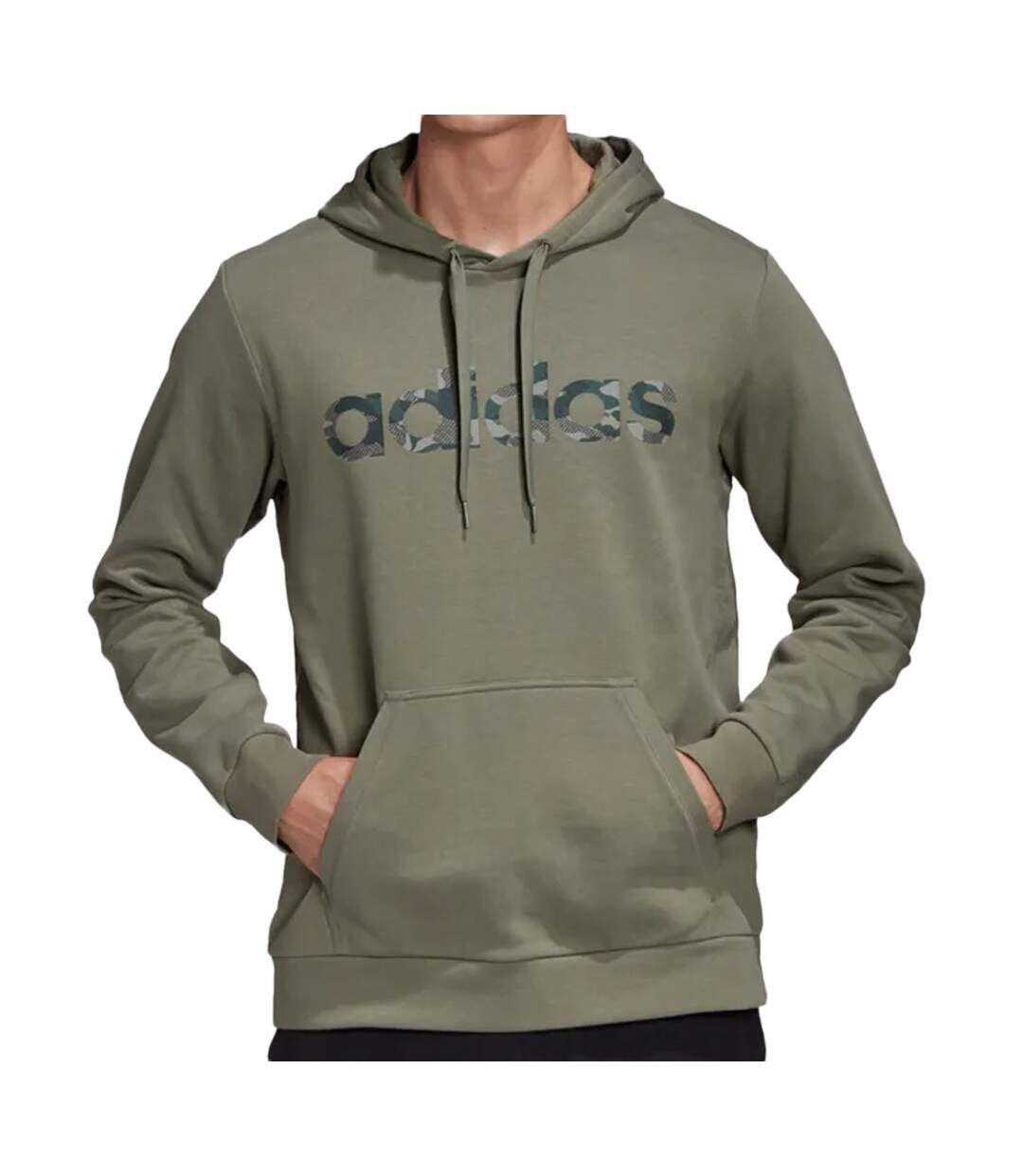 Sweat capuche Kaki Homme Adidas C/o E Camo Lin Swea
