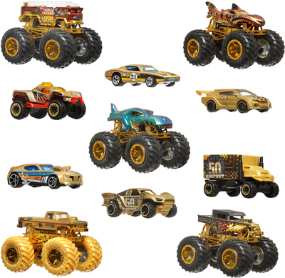 Hot Wheels Monster Trucks Bigfoot Trophy Champions Multipakke
