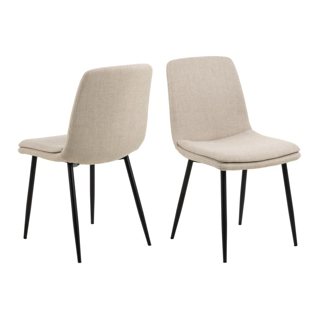 Eetkamerstoel Alesund beige - set van 4