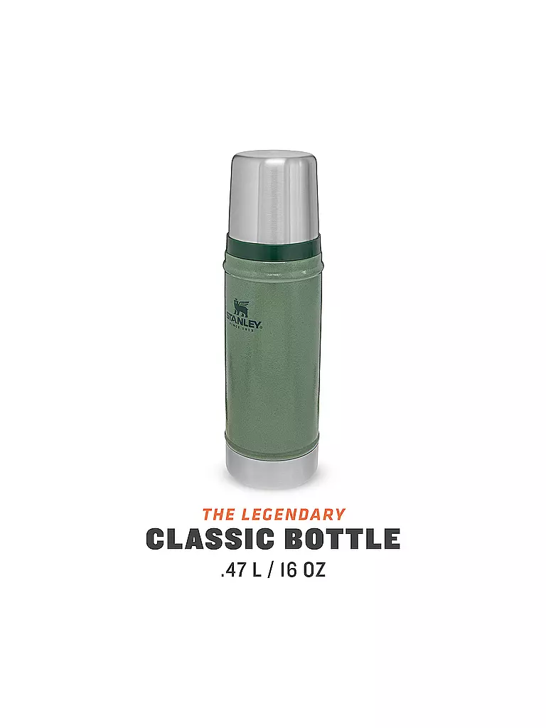 STANLEY Isolierflasche - Thermosflasche Classic 0,47l  Grün olive
